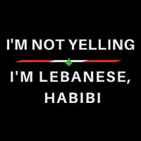 IM Not Yelling IM Lebanese Habibi Funny Arabic Cooling Performance Crew T-Shirt