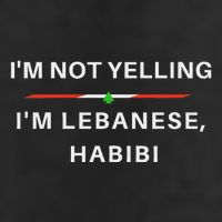 IM Not Yelling IM Lebanese Habibi Funny Arabic Adult Drive Performance Visor