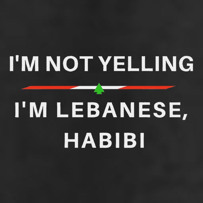 IM Not Yelling IM Lebanese Habibi Funny Arabic Adult Drive Performance Visor