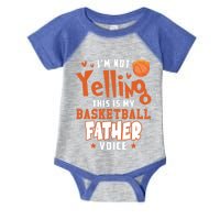 IM No Yelling This Is Just My Basketball Father Voice Gift Infant Baby Jersey Bodysuit