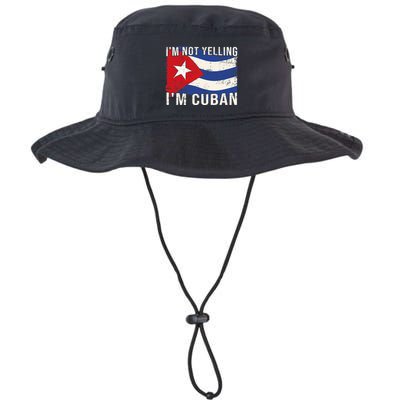 IM Not Yelling IM Cuban Heritage Cuba Flag Funny Quote Bucket Hat