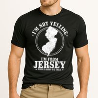 Im Not Yelling Im From New Jersey Funny State Map Pride Cooling Performance Crew T-Shirt