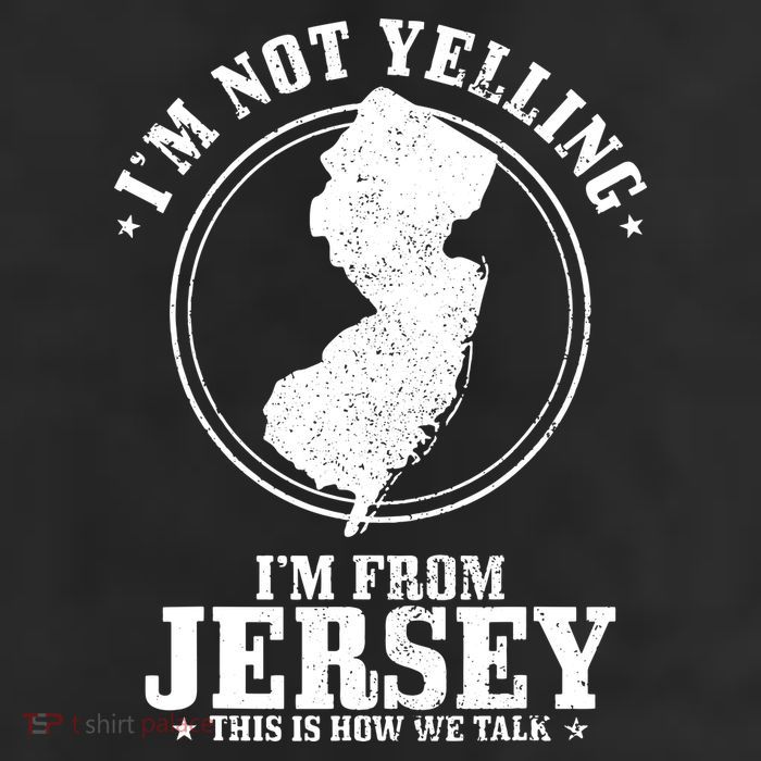 Im Not Yelling Im From New Jersey Funny State Map Pride Adult Drive Performance Visor