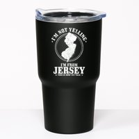 Im Not Yelling Im From New Jersey Funny State Map Pride Tumbler