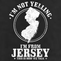 Im Not Yelling Im From New Jersey Funny State Map Pride 25L Jumbo Tote