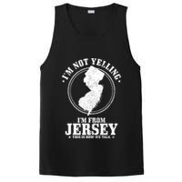 Im Not Yelling Im From New Jersey Funny State Map Pride PosiCharge Competitor Tank