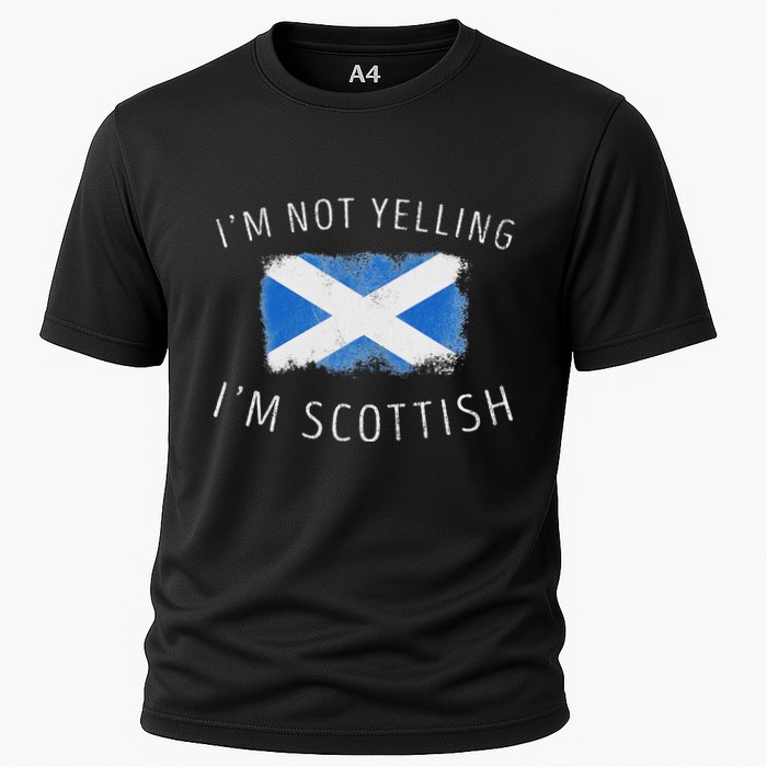 IM Not Yelling IM Scottish Funny Scotland Pride Cooling Performance Crew T-Shirt