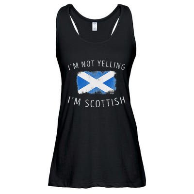 IM Not Yelling IM Scottish Funny Scotland Pride Ladies Essential Flowy Tank
