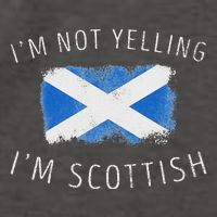 IM Not Yelling IM Scottish Funny Scotland Pride Vector Backpack