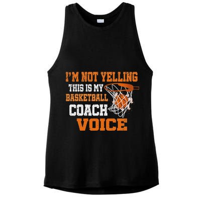IM Not Yelling This Is My Basketball Coach Voice Ladies PosiCharge Tri-Blend Wicking Tank