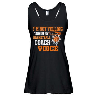 IM Not Yelling This Is My Basketball Coach Voice Ladies Essential Flowy Tank