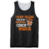 IM Not Yelling This Is My Basketball Coach Voice Mesh Reversible Basketball Jersey Tank