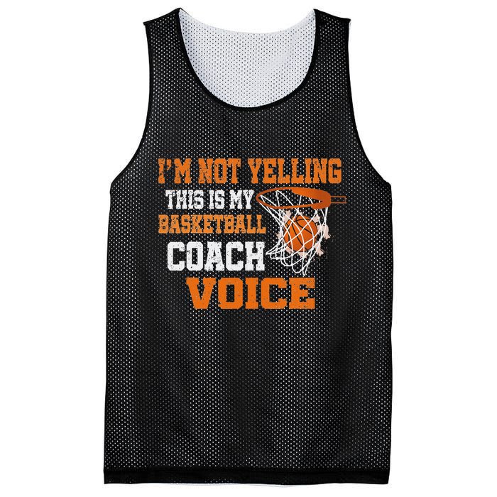 IM Not Yelling This Is My Basketball Coach Voice Mesh Reversible Basketball Jersey Tank