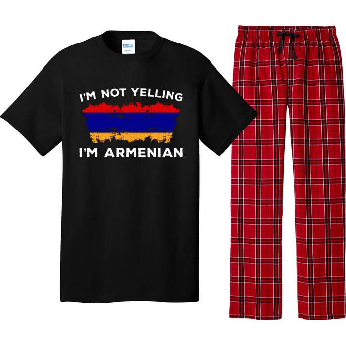 Im Not Yelling Im Armenian Humor Lover Pajama Set