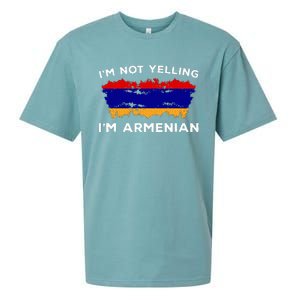 Im Not Yelling Im Armenian Humor Lover Sueded Cloud Jersey T-Shirt