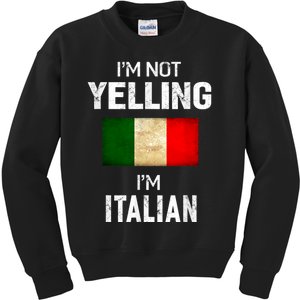 Im Not Yelling Im Italian Tee Shirts Men Women Funny Gift Kids Sweatshirt