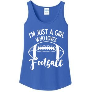 I'm Not Yelling I'm Just A Who Loves Football Gift Ladies Essential Tank