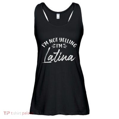 IM Not Yelling IM Latina Latin Design Ladies Essential Flowy Tank
