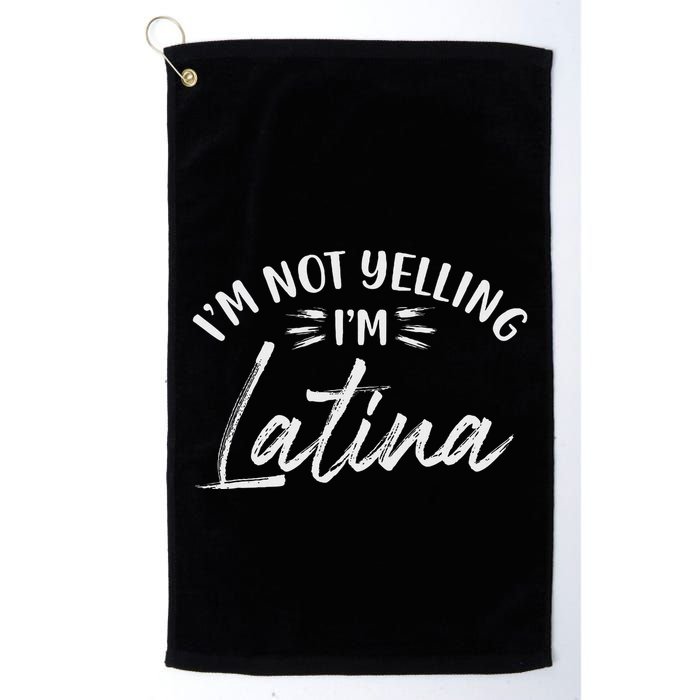 IM Not Yelling IM Latina Latin Design Golf Towel
