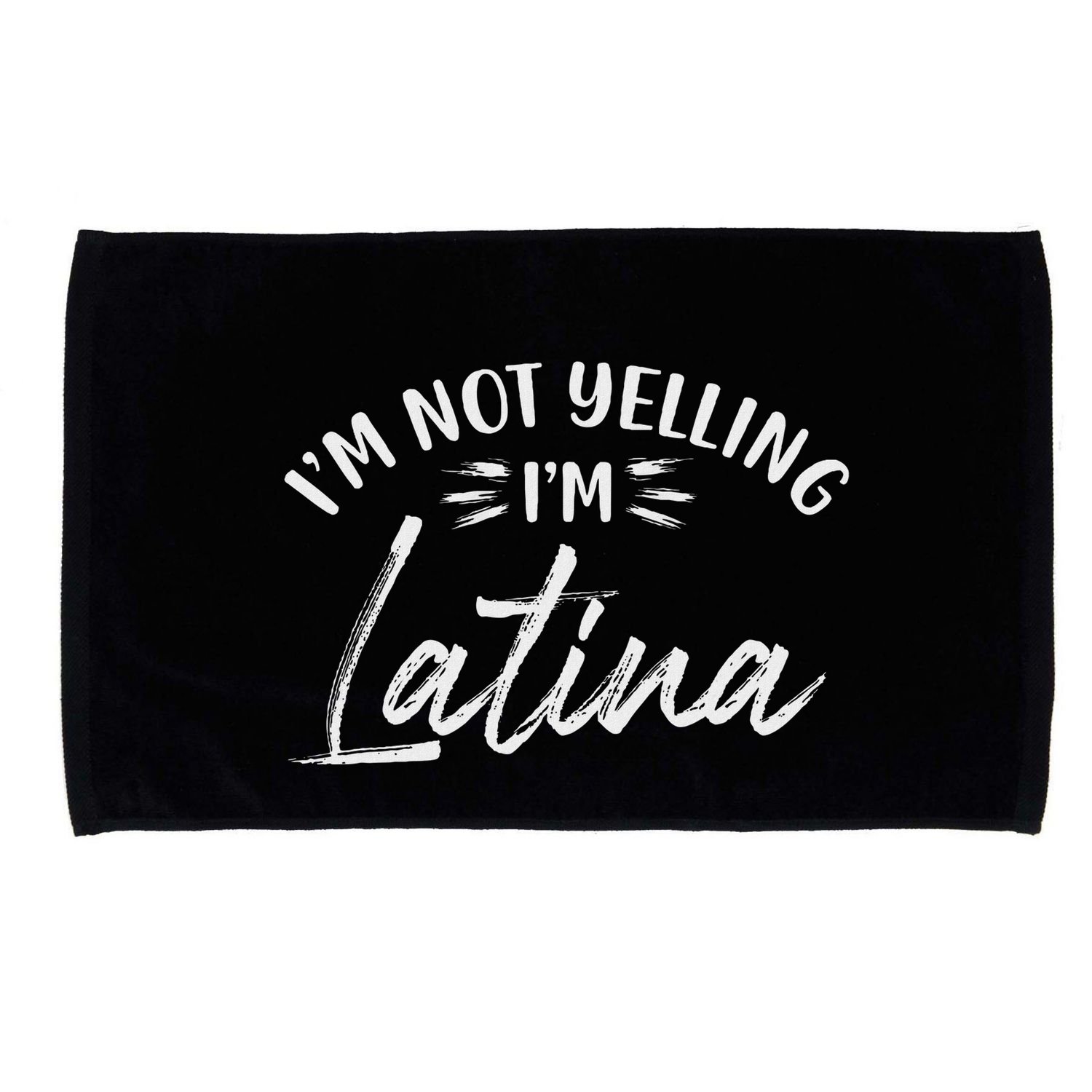 IM Not Yelling IM Latina Latin Design Microfiber Hand Towel