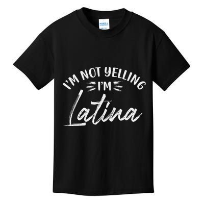 IM Not Yelling IM Latina Latin Design Kids T-Shirt
