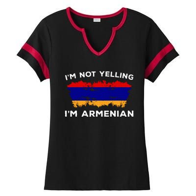 IM Not Yelling IM Armenian Ladies Halftime Notch Neck Tee