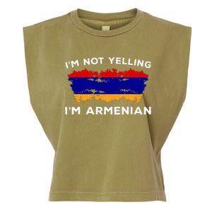 IM Not Yelling IM Armenian Garment-Dyed Women's Muscle Tee