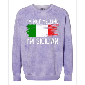 IM Not Yelling IM Sicilian Colorblast Crewneck Sweatshirt