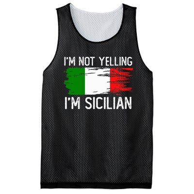 IM Not Yelling IM Sicilian Mesh Reversible Basketball Jersey Tank