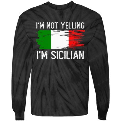 IM Not Yelling IM Sicilian Tie-Dye Long Sleeve Shirt