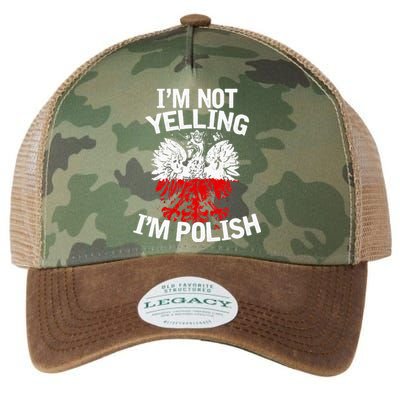 I'm Not Yelling I'm Polish, Dyngus Day, Polska, Poland Legacy Tie Dye Trucker Hat