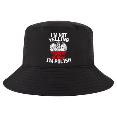 I'm Not Yelling I'm Polish, Dyngus Day, Polska, Poland Cool Comfort Performance Bucket Hat