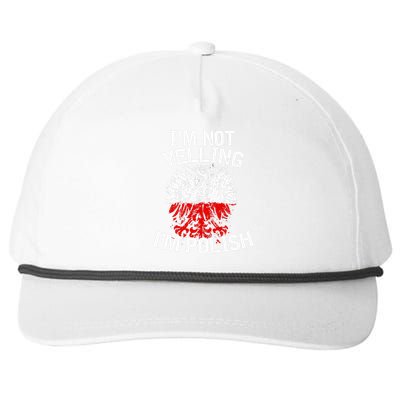 I'm Not Yelling I'm Polish, Dyngus Day, Polska, Poland Snapback Five-Panel Rope Hat