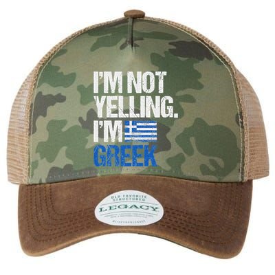 IM Not Yelling Im Greek Legacy Tie Dye Trucker Hat