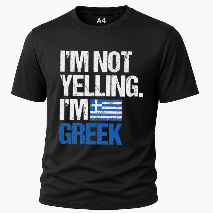 IM Not Yelling Im Greek Cooling Performance Crew T-Shirt