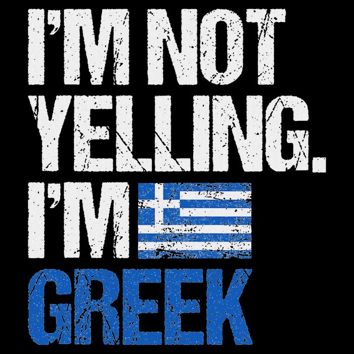 IM Not Yelling Im Greek Cooling Performance Crew T-Shirt