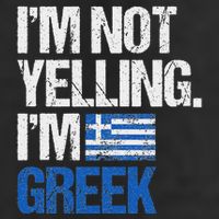 IM Not Yelling Im Greek Adult Drive Performance Visor