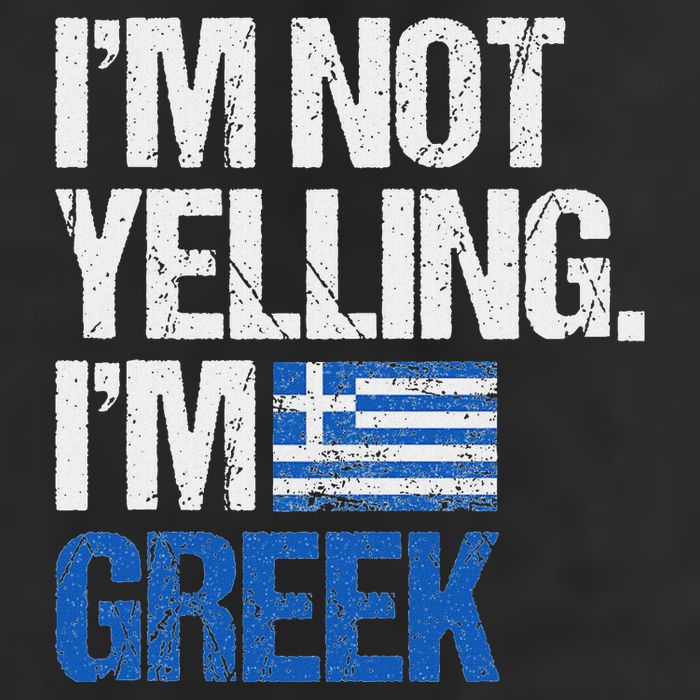 IM Not Yelling Im Greek Adult Drive Performance Visor