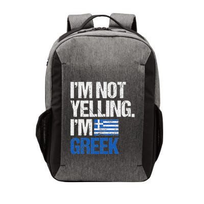 IM Not Yelling Im Greek Vector Backpack