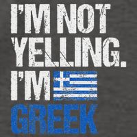 IM Not Yelling Im Greek Vector Backpack