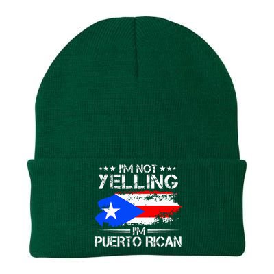 IM Not Yelling IM Puerto Rican Pride Puerto Rico Knit Cap Winter Beanie