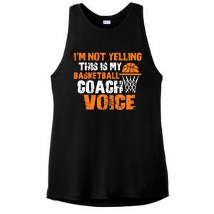 IM Not Yelling This Is My Basketball Coach Voice Ladies PosiCharge Tri-Blend Wicking Tank