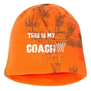 IM Not Yelling This Is My Basketball Coach Voice Kati - Camo Knit Beanie