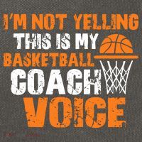 IM Not Yelling This Is My Basketball Coach Voice Cotton Canvas Backpack