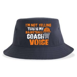 IM Not Yelling This Is My Basketball Coach Voice Sustainable Bucket Hat