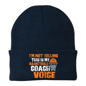 IM Not Yelling This Is My Basketball Coach Voice Knit Cap Winter Beanie