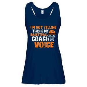 IM Not Yelling This Is My Basketball Coach Voice Ladies Essential Flowy Tank