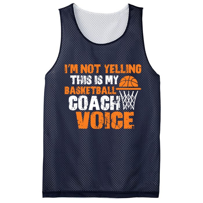 IM Not Yelling This Is My Basketball Coach Voice Mesh Reversible Basketball Jersey Tank