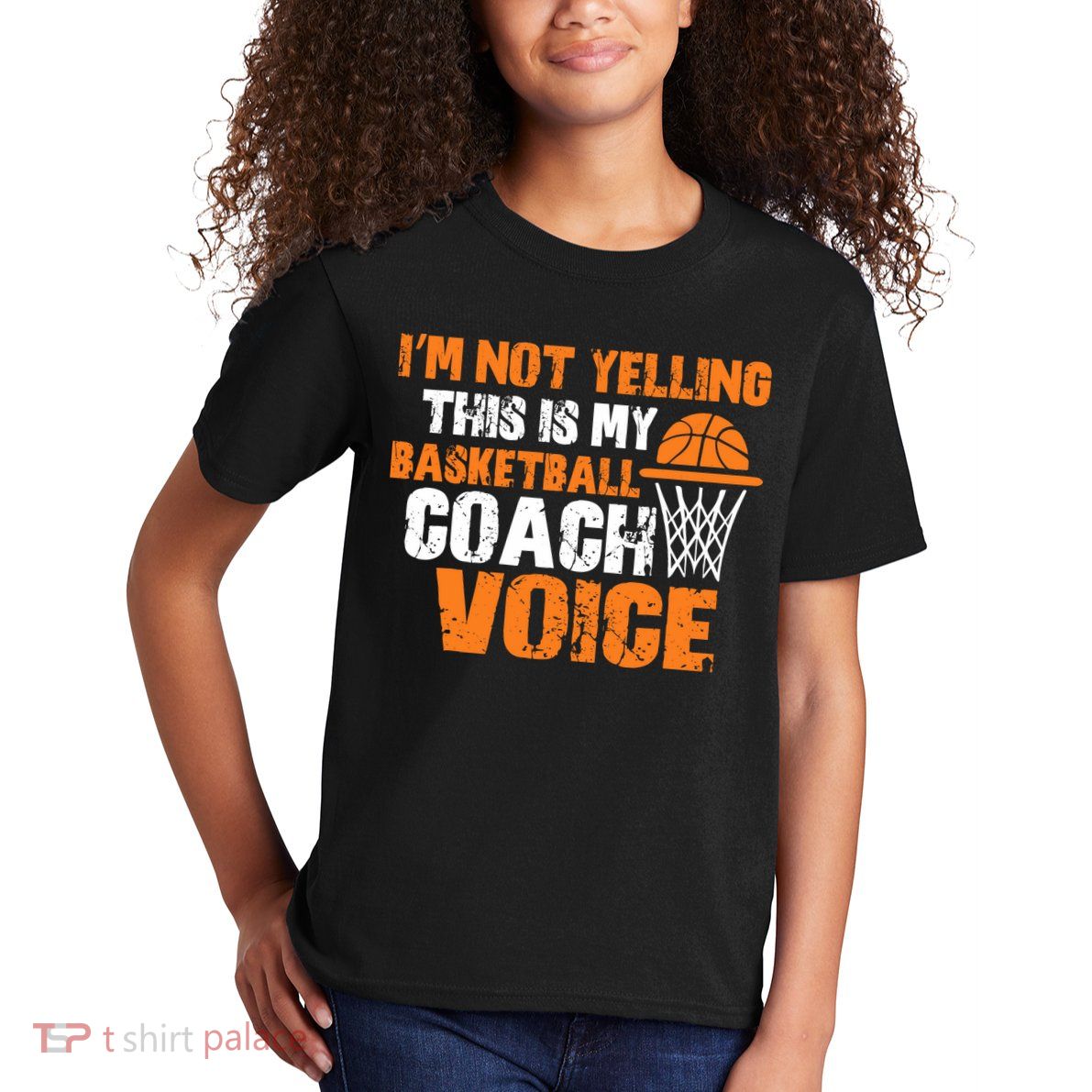 IM Not Yelling This Is My Basketball Coach Voice Kids T-Shirt