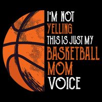 I'm Not Yelling This Is Just My Basketball Mom Voice Short Acrylic Beanie